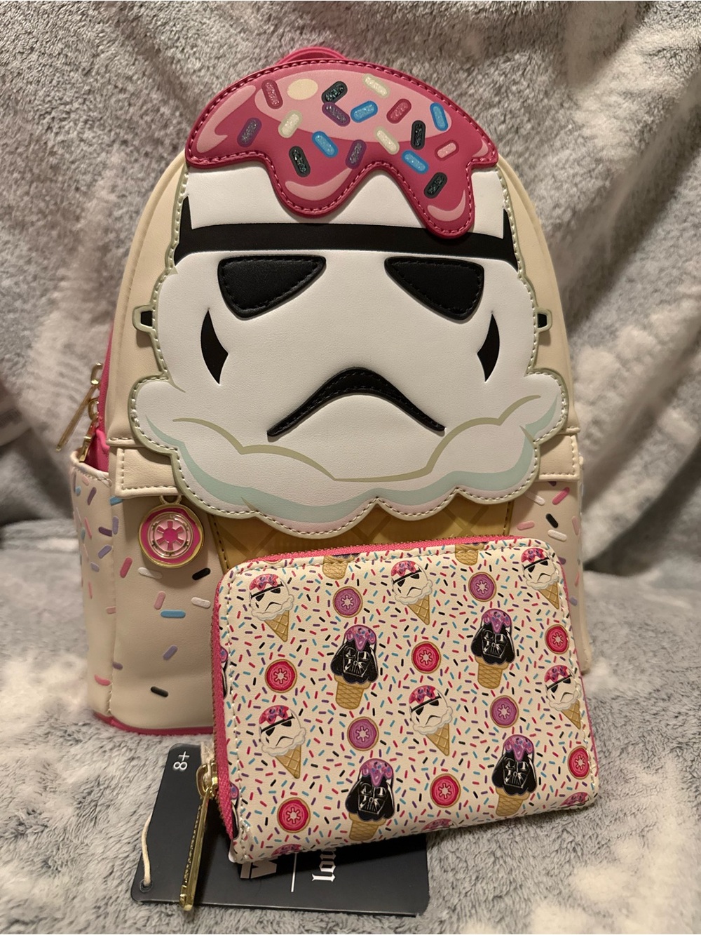 Stars Wars Stormtrooper Ice Cream Loungefly Mini Backpack & Wallet Set
